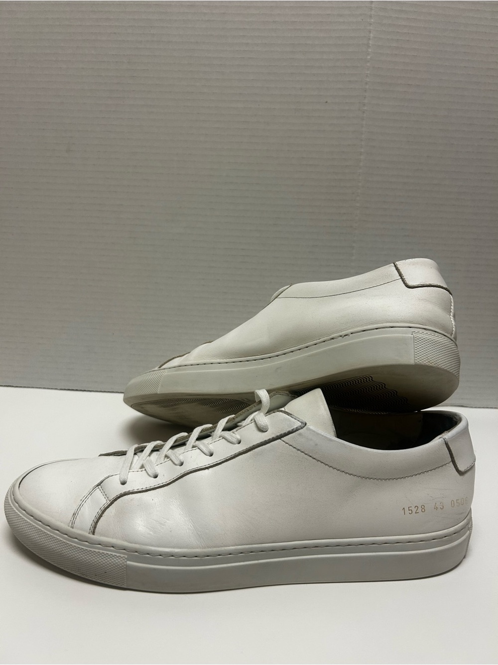 Common Projects White Leather Low-Top Sneakers